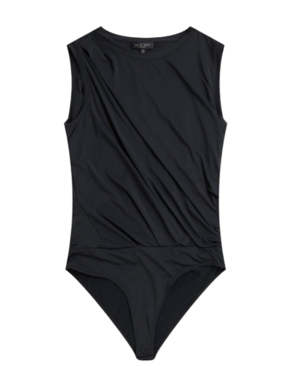 Rag & Bone Rose Draped Sleeveless Bodysuit | Size M | Black Sleeveless Fall